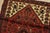 Hamedan Rug 3’2” X 4’4” Red Wool Vintage Tribal Hand-Knotted Oiental Carpet For Sale In Philadelphia - Image 6 of 12