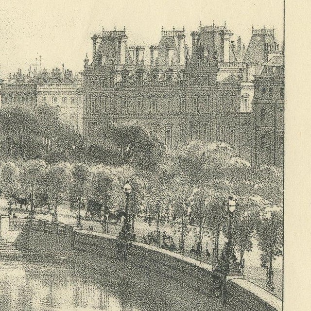 Maclure and Macdonald, The Thames Embankment, Victorian London, 1880, Lithograph For Sale - Image 4 of 12