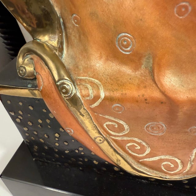 1980s Fine Erte Bronze Sculpture LTD 291/375 1987 Chalk/Vermillion W/Coa For Sale - Image 5 of 12