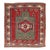Antique Caucasian Fachralo Kazak With Tribal Design in Green, Red and Ivory 3'9 X 4'2 For Sale