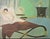 Art Deco 1934 French Art Deco Lithograph-Women at Home-Bedroom For Sale - Image 3 of 3