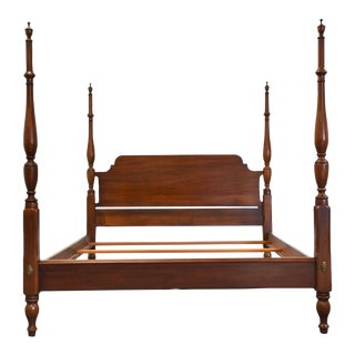 Henkel Harris Solid Cherry Queen Bed For Sale