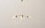 Mid-Century Modern Ceiling Light with Textured Glass Shades and Crystal Prisms, 1960s For Sale - Image 3 of 15