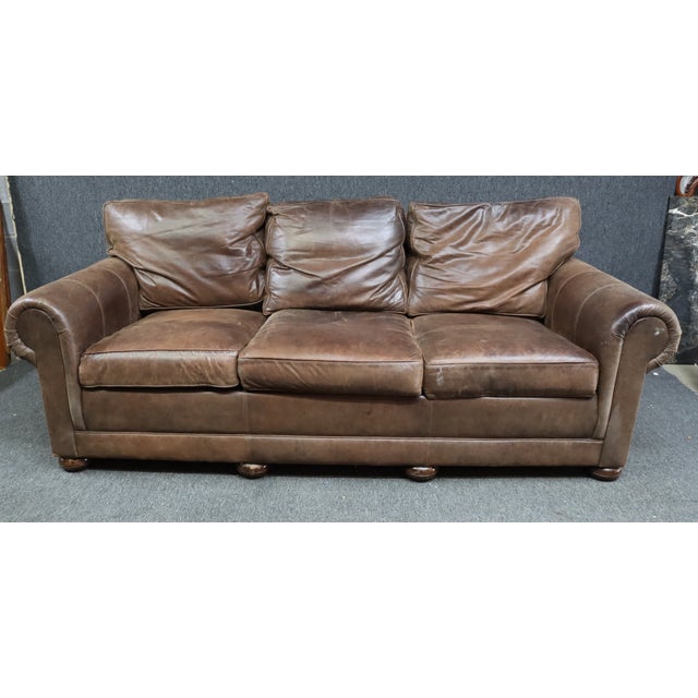 Stickley Craftsman Leather Sofa Chairish