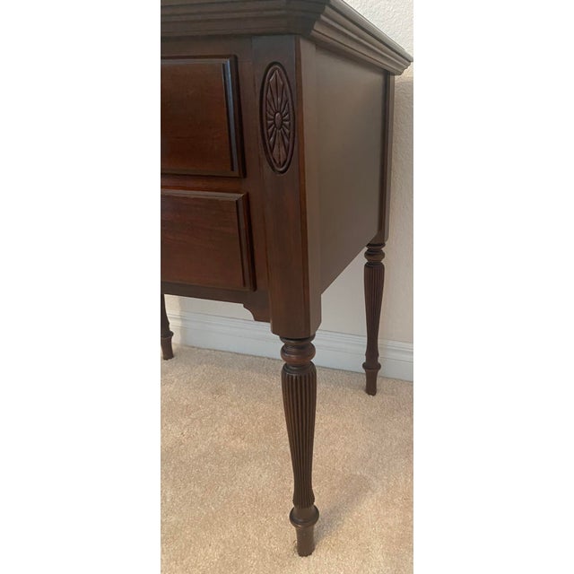 Late 20th Century Ethan Allen Georgian Court Cherry Night Table For Sale In Denver - Image 6 of 12