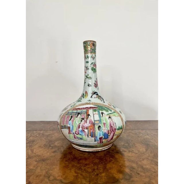 Mid 19th Century Large 19th Century Chinese Famille Rose Vase, 1860s For Sale - Image 5 of 9