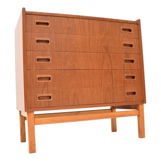 Vintage Danish Teak Chest of Drawers, 1960s For Sale