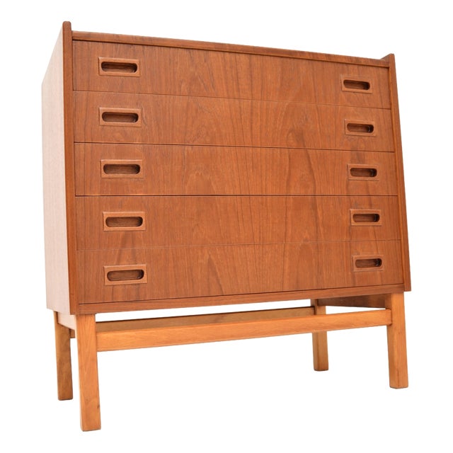 Vintage Danish Teak Chest of Drawers, 1960s For Sale