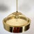 Pair of Mid Century Modern Glass Pendant Lights 1970s For Sale - Image 9 of 14