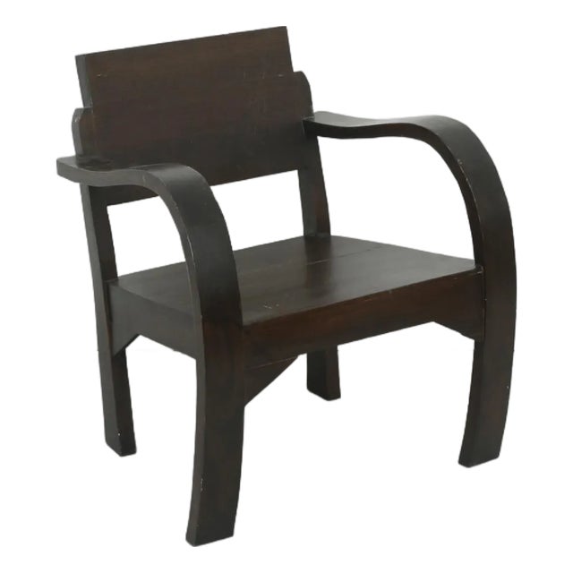 1940s Low Bentwood Chair For Sale