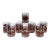 Set of 8 Culver “Yule Horn” Holiday Lowball Glasses With 22k Gold Trim For Sale