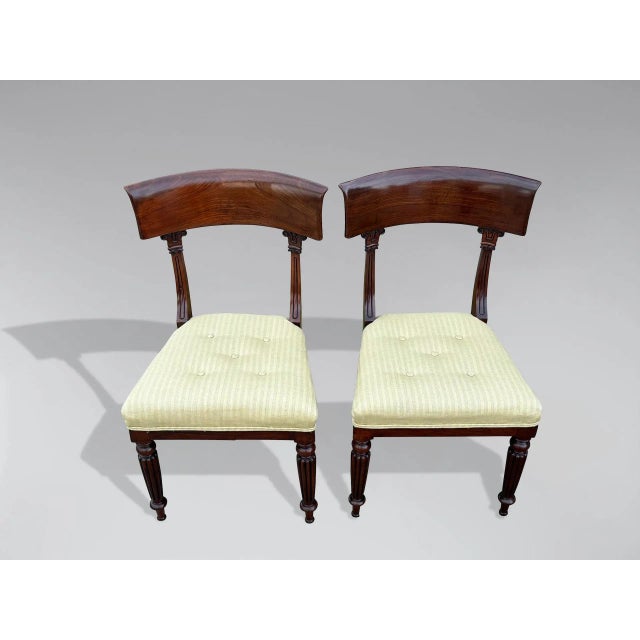 Set of 19th Century William IV Mahogany Side Chairs, 1835 For Sale - Image 3 of 9