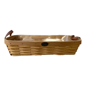 Vintage Peterboro Handwoven Rectangle Basket