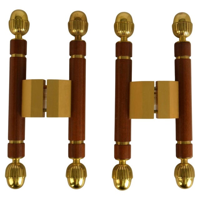 Antique Push Pull Door Handles in Bronze and Wood, 1890s, Set of 2 For Sale - Image 13 of 13