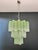 1990s Large Three-Tier Murano Glass Tube Chandelier in Green Albaster, 1990s For Sale - Image 5 of 14