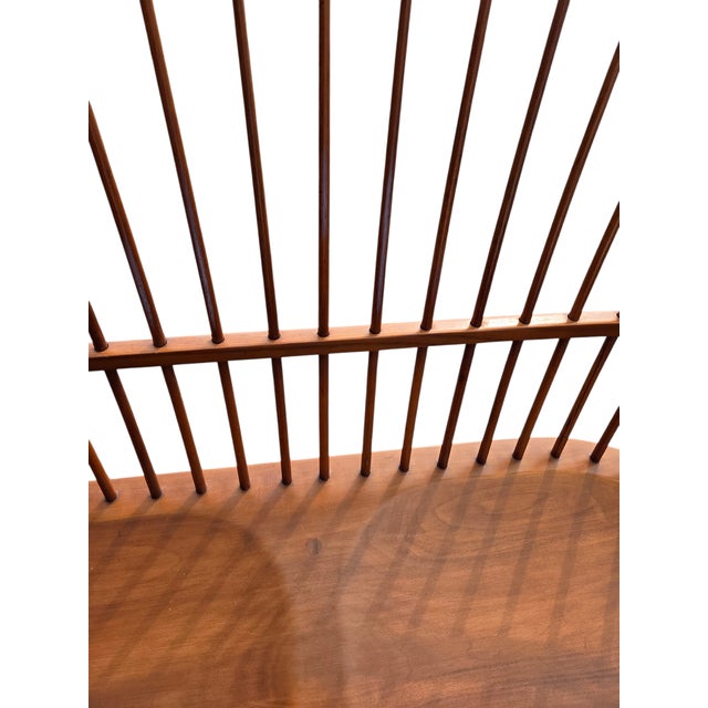 Vintage Frederick Duckloe Windsor Bench Comb Back Saddle Seat Settee Love Seat For Sale - Image 16 of 17