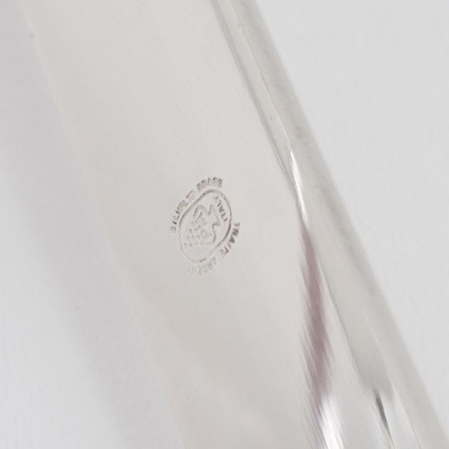 Silver Plate and Crystal Ice Bucket by Pm Italy, Circa 1980 For Sale - Image 10 of 12