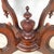 Victorian Revival Marble Top Center Table With Carved Walnut Pedestal Base For Sale - Image 18 of 18