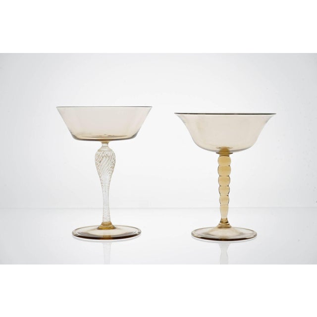 Champagne Glasses from Cenedese, 1950s, Set of 10 For Sale - Image 14 of 18