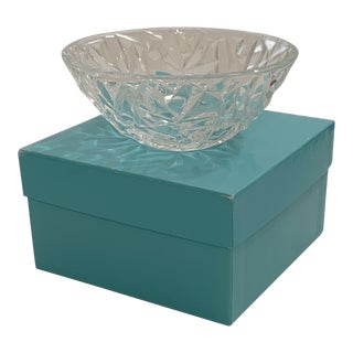 Tiffany and Co. Cut Crystal Bowl With Box For Sale