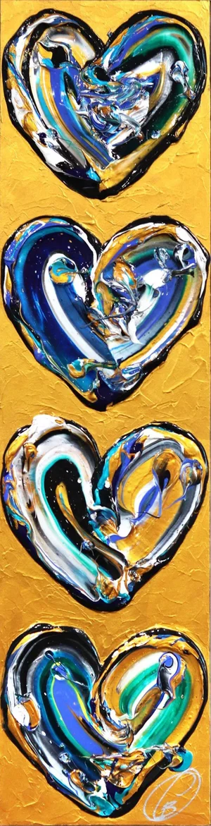 "L'Amour Qui Grandit" Contemporary Abstract Acrylic Painting by Cynthia Coulombe-Bégin