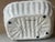 White Vintage Ceramic Italian Basket With Handles For Sale - Image 8 of 8