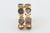 Metal Gold Plated Two Row Cuff Bracelet With Agate Stones, 1990's For Sale - Image 7 of 11