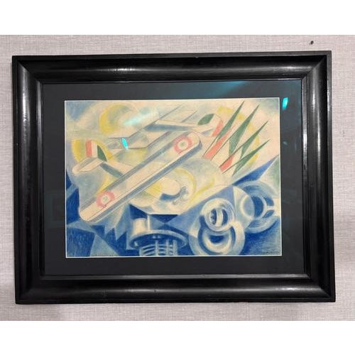 Arturo Ciacelli, Aero-Meccanique, 1934, Mixed Media For Sale - Image 10 of 10