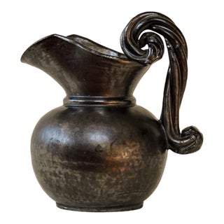 Mid Century Ceramic Pitcher/ Vase by Antoine Fazio for Vallauris For Sale