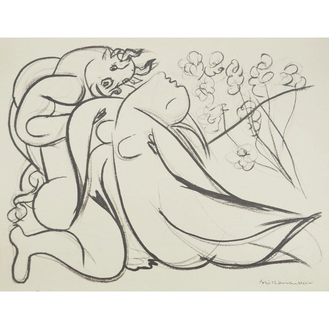 Pablo Picasso, The Girl and the Minotaur, Lithograph and Stencil For Sale - Image 6 of 6