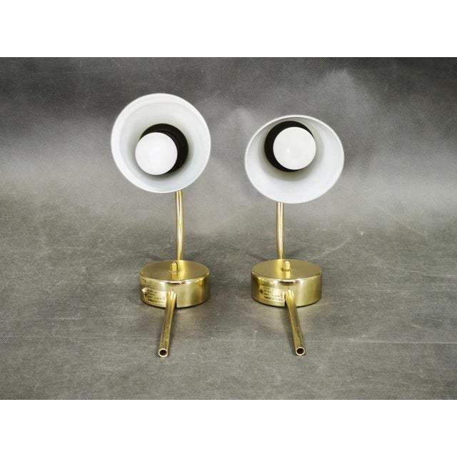 Brass Opaline Wall Lights by Kamenický Šenov, 1970s, Set of 2 For Sale - Image 4 of 13