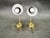 Brass Opaline Wall Lights by Kamenický Šenov, 1970s, Set of 2 For Sale - Image 4 of 13
