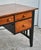Vintage Ethan Allen Transitional Style Black & Cherry Four Drawer Desk For Sale - Image 9 of 13