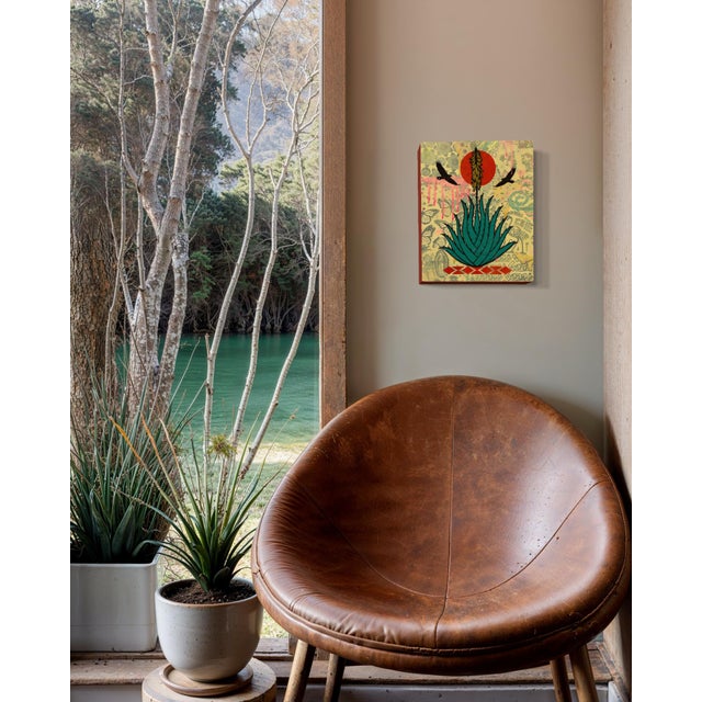 Paper Ernesto Yerena “Resilience of Memory,” 2017 — Mixed Media on Panel For Sale - Image 7 of 18