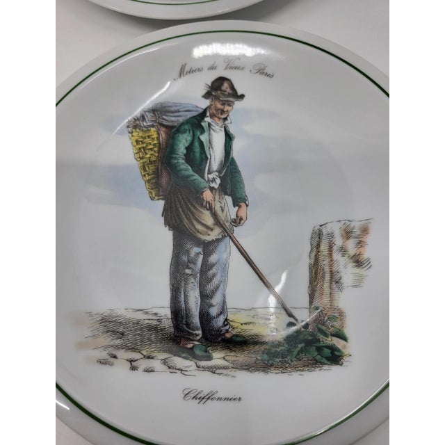 This collection of French porcelain plates delicately evokes the old Parisian trades, immortalized in time. Each plate...