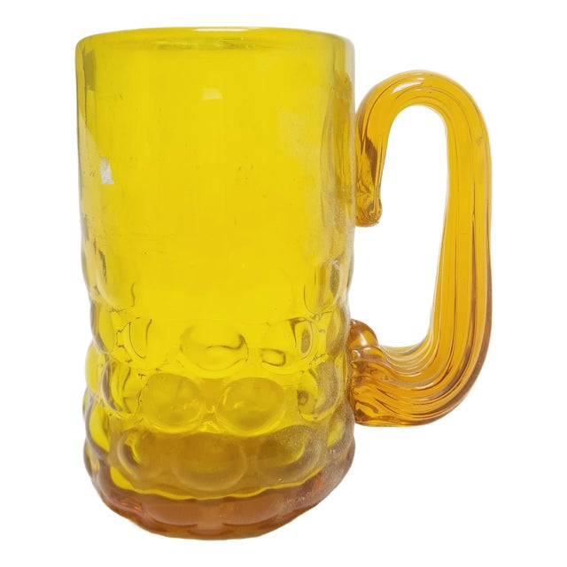 Beer Cup by J. Słuczan-Orkusz for Cracow Institute for Glassworks, Poland, 1970s For Sale