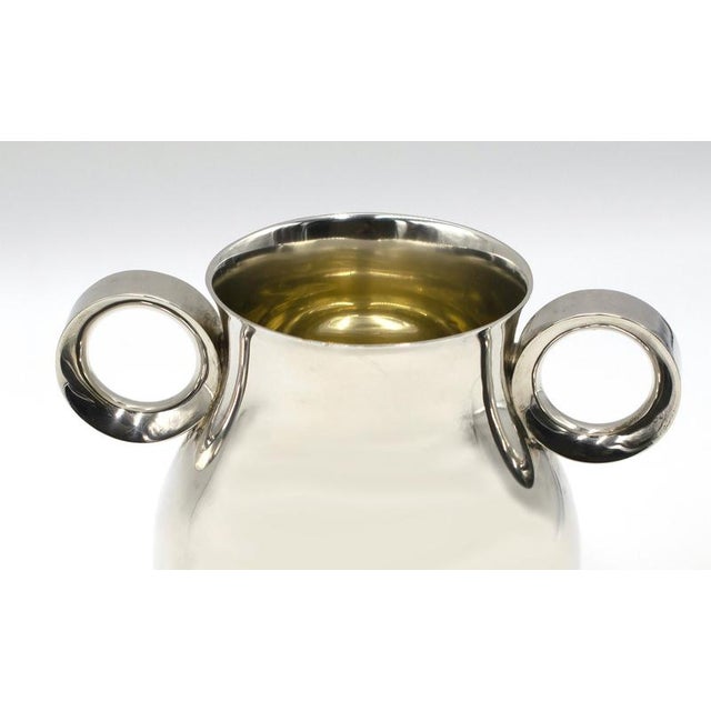 Vintage smooth Pear-like body. Two circular handles. Marked "Bulgari" under the base. Weight gr. 719. Very good conditions.