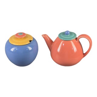 Vintage Lindt Stymeist Colorways Sugar & Creamer Set For Sale