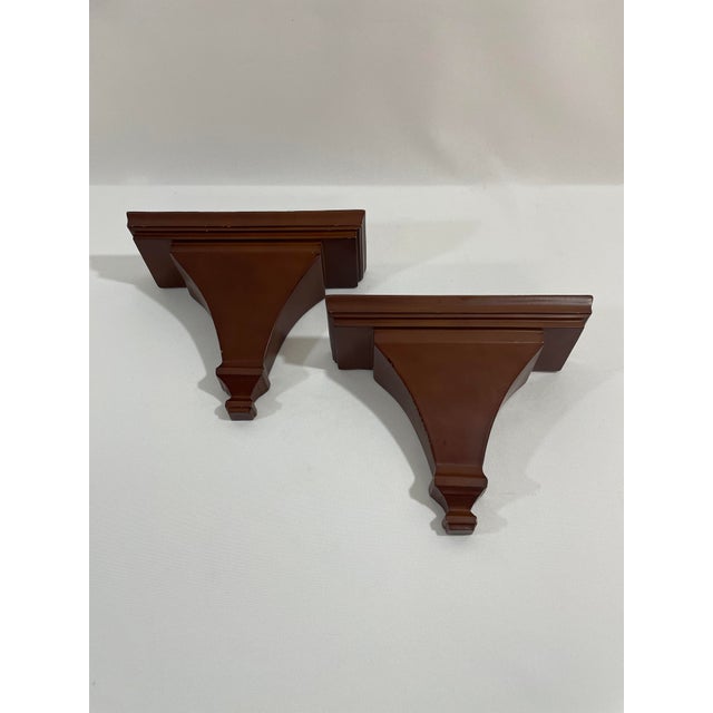 Plastic Late 20th Century Vintage Kensington Row Wall Shelf Brackets Corbels For Sale - Image 7 of 17