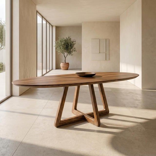 Early 21st Century Axis Wood Dining Table by Greyge For Sale - Image 5 of 11