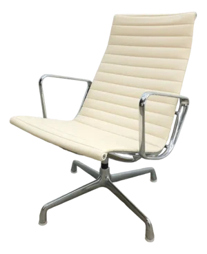 EA 116 Swivel Chair in Beige by Charles & Ray Eames for Vitra