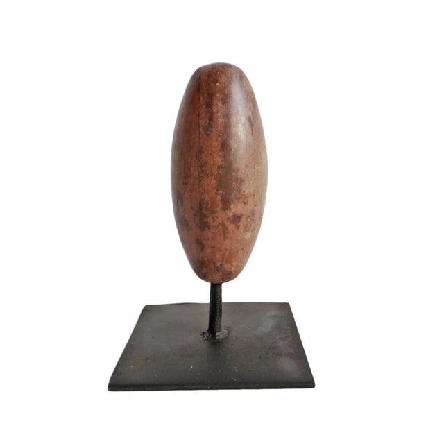 Natural Lingam Stone on Stand For Sale - Image 4 of 4