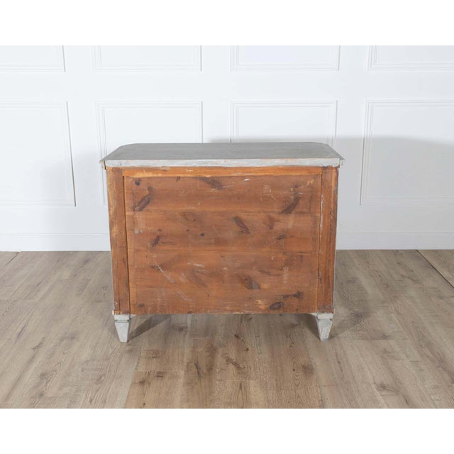Wood Pair of 19th Century Swedish Gustavian Painted Chests of Drawers For Sale - Image 7 of 16