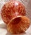 1990s Vintage Murano Style Maestri Vetrai" Azzurra Italy Orange Vase For Sale - Image 5 of 6