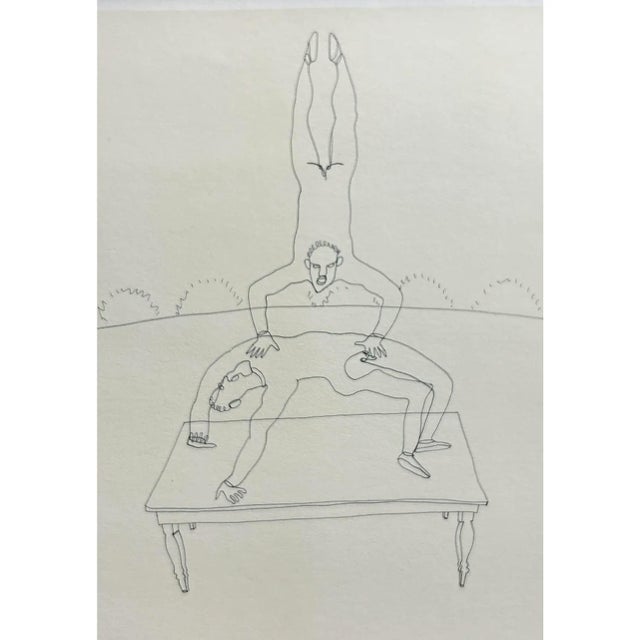 Figurative 1960s Alexander Calder - 2 Framed Circus Drawings For Sale - Image 3 of 7