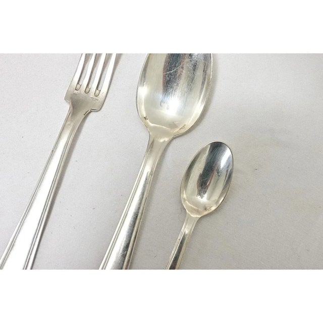 French Partial Silver Cutlery Service by Maison Ercuis - 36 Pieces For Sale - Image 3 of 8