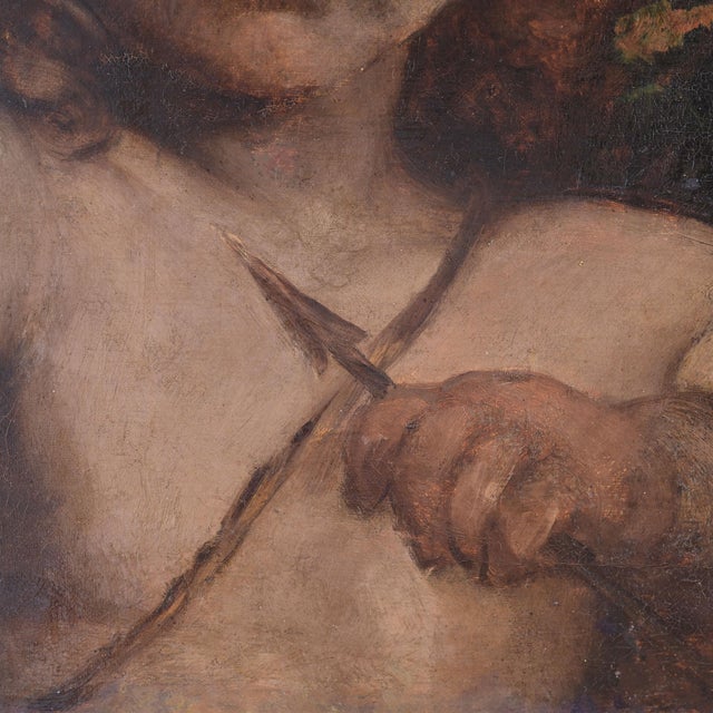 Hugo Crola, Cupid, 1900s, Oil Painting on Canvas, Framed For Sale - Image 6 of 10