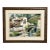 Luis Amendolla (Mexican 1939-2000) Watercolor Village Landscape, Signed For Sale