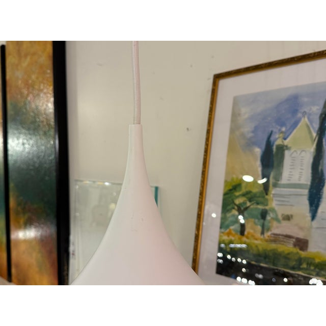 G U B I Medium Semi Matte White Pendant For Sale - Image 9 of 12