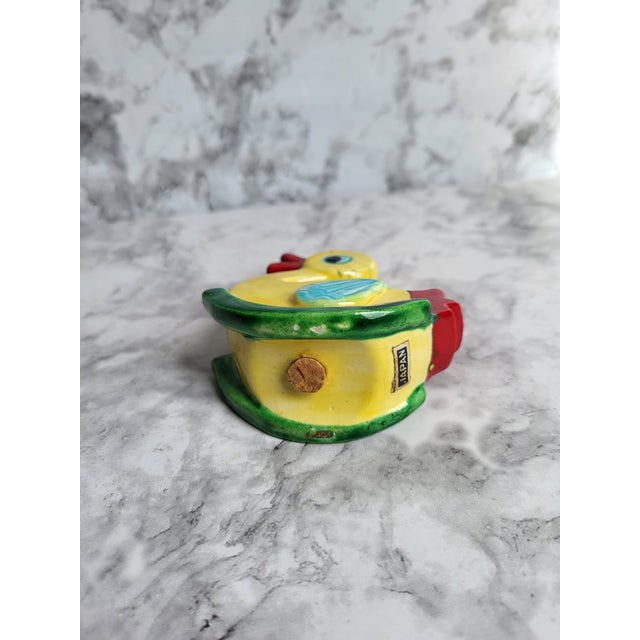 1950s Mid Century Modern Hand Painted Duck Salt Shaker For Sale - Image 12 of 15